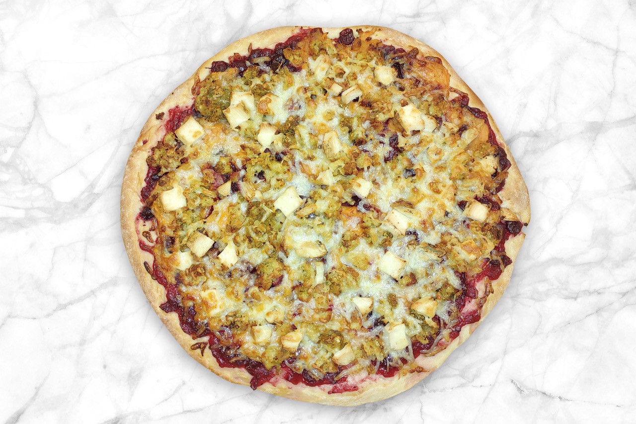 Baked Thanksgiving Pizza